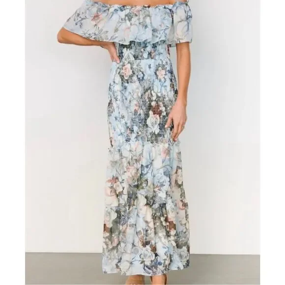 chinese dress ladies Lilly Pulitzer Hadly Smocked Cotton Maxi Amalfi Blue Leaf It Wild MD at  Amazon Women's Clothing store